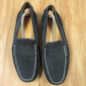 DOONEY & BOURKE Blk Penny Loafers Slip On Shoes Mens 9.5 Driving Moccasins D001